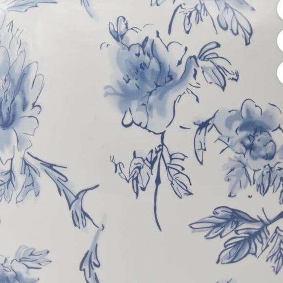 8" Blue Floral Round Ceramic Vase - My Texas House 2025 - Picture 5 of 5